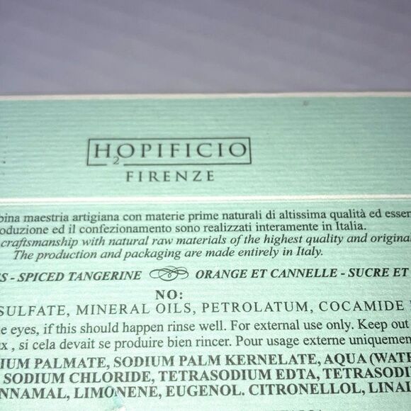 Triple Milled Luxury Bar Soap HOPIFICIO Made in Italy NEW Gift Set of 3 - Picture 10 of 11